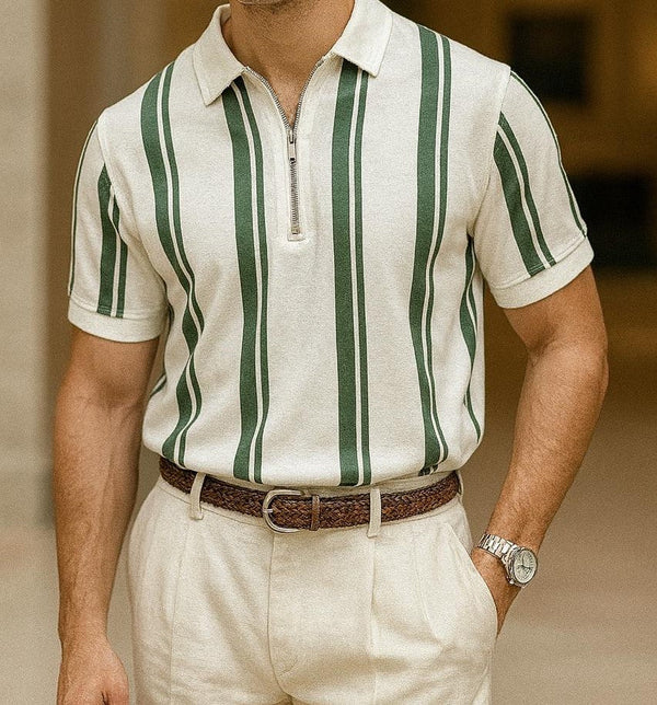 Zipped Collar Tshirt